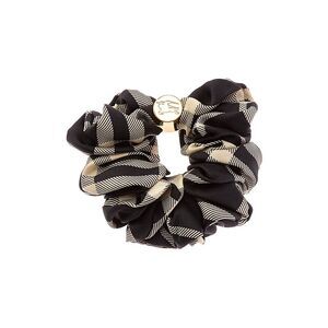 Burberry Check Silk Scrunchie, Black
